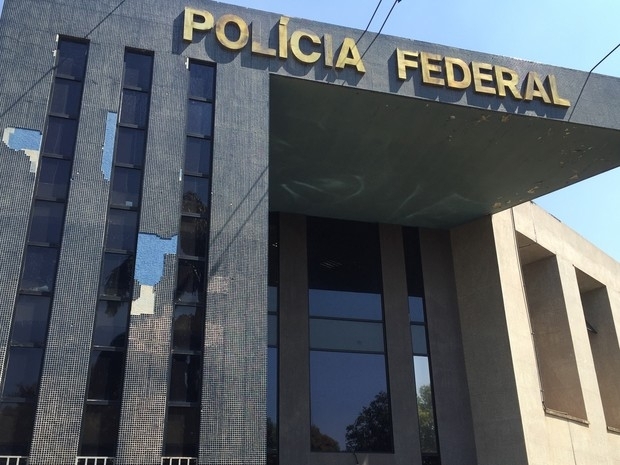 Fachada de prdio na Superintendncia da Polcia Federal em Braslia