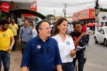 Candidato ao governo do Estado, senador Pedro Taques (PDT)