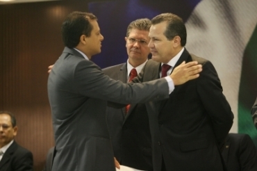 Governador Silval Barbosa durante posse dos novos delegados 