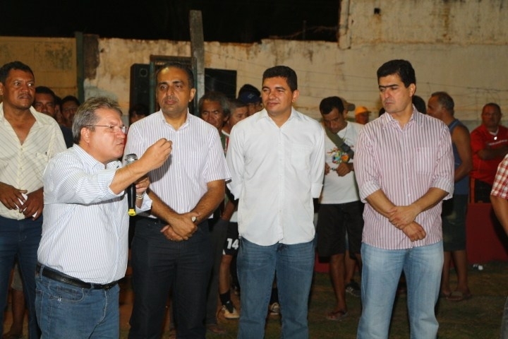 Prefeito Walace, Vice Wiltinho, Cidomar Velo(Esporte, Lazer e Cultura) e o deputado estadual Emanuel Pinheiro