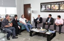 Reunio do Deputado Federal Valtenir Pereira (PROS), em Lucas do Rio Verde
