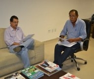 Deputado Ezequiel Fonseca (PP), e o presidente da Cmara de Curvelndia, Geraldo Elias Ribeiro