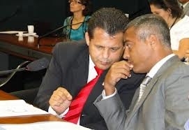 Deputado Federal, Valtenir Pereira e Romrio, ex-craque da Seleo Brasileira e dep. Federal