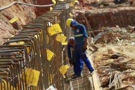 Obras da Trincheira da Jurumirim, em 14 junho 2012