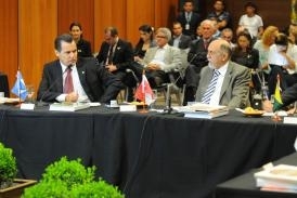 Governador Silval Barbosa com o governador do Par, Simo Jatene