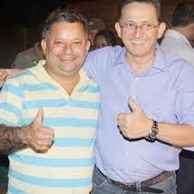 Presidente do Shopping Popular, Misael Galvo ao lado do prefeito de Cuiab, Chico Galindo.
