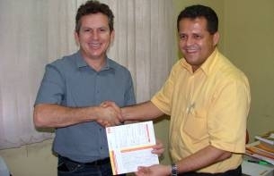 Empresrio Mauro Mendes, e o deputado federal Valtenir Pereira, ambos PSB.