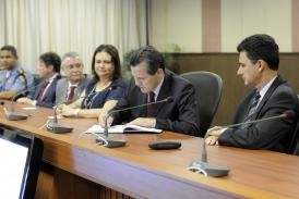 Governador Silval Barbosa durante a assinatura da posse do Secretrio Estadual de Educao