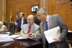 Pres. da AL, Jos Riva (PP) e secretrio-chefe da Casa Civil, Jos Lacerda