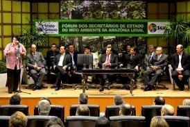 Ministra do Meio Ambiente Izabella Teixeira durante abertura do Frum Secretrios de Meio Ambiente da Amaznia Legal.