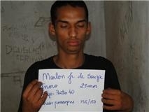 Marlon Junior Souza Tenorio, de 21 anos, acusado de roubo