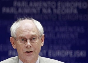 O chefe do Conselho Europeu, Herman Van Rompuy