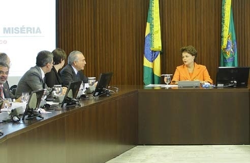 A presidenta Dilma Rousseff, durante reunio do conselho poltico: MP da Copa em pauta