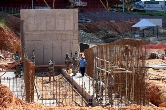 Obras da Arena Pantanal