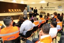 Cerimnia de posse do Cel. Delamnica na Superintendncia da Defesa Civil de Mato Grosso