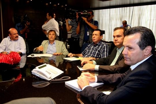 Governador Silval Barbosa em reunio com a bancada federal de Mato Grosso