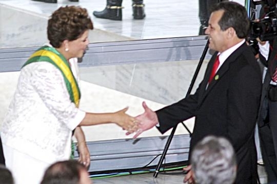Governador Silval Barbosa na posse da presidenta Dilma Roussef