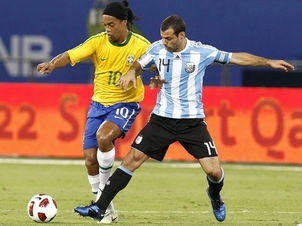 Ronaldinho Gacho voltou  Seleo Brasileira no amistoso diante da Argentina
