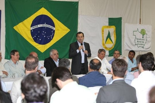 Governador Silval Barbosa participa de solenidade de posse da nova diretoria do Sindicato Rural de Cuiab, na Acrimat