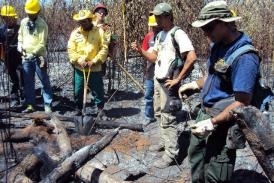 Capacitao de povos indigenas para o combate as queimadas em Mato Grosso