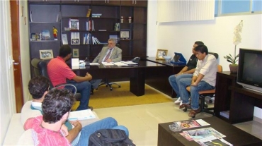 Juventude Popular Socialista de Mato Grosso reuniu nesta quinta-feira (15.04) com o deputado Percival Muniz