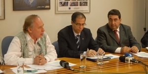 Ministro do Meio Ambiente, Carlos Minc ( esquerda)