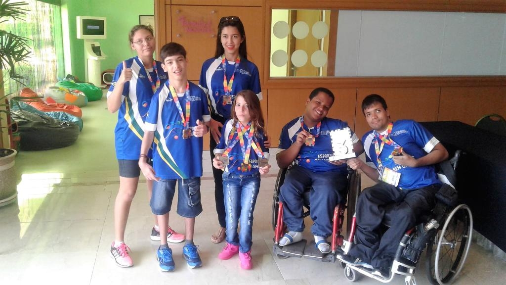 Medalhistas de Mato Grosso nas Paralimpadas Escolares em So Paulo
