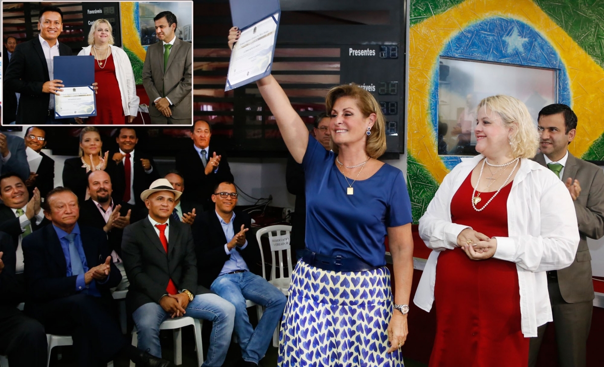 Foram diplomados a prefeita Lucimar Campos, o vice Hazama e 21 vereadores