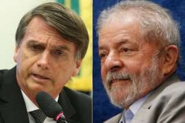 Jair Bolsonaro (PSC-RJ) e Luiz Incio Lula da Silva (PT)