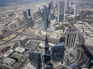 Dubai vista do mirante do Burj Khalifa