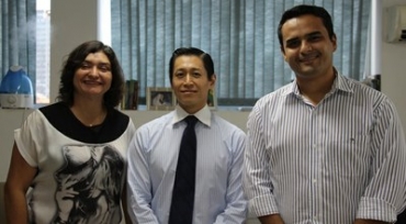 Procurador-Chefe do MPF/MT Gustavo Nogami e representantes do IFMT.