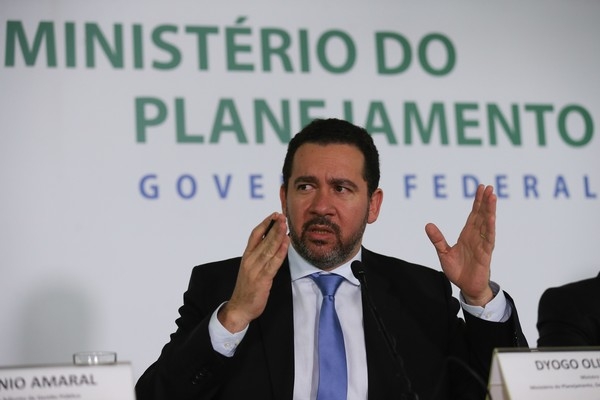 O ministro do Planejamento, Dyogo Oliveira, durante entrevista em dezembro do ano passado