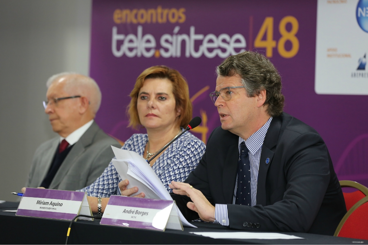 O secretrio de Telecomunicaes, Andr Borges, participou do 48 Encontro Tele.Sntese