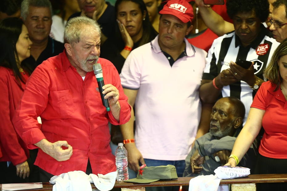 O ex-presidente Luiz Incio Lula da Silva durante a 11 Plenria da CUT