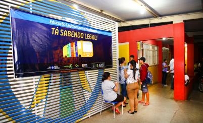 Educao Legislativa em Movimento na Escola Adalgisa de Barros, em Vrzea Grande