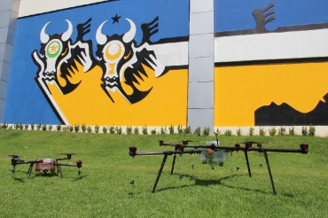 Drone testado em Cuiab