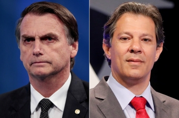 Os candidatos do PSL, Jair Bolsonaro, e do PT, Fernando Haddad  Foto: REUTERS/Paulo Whitaker/Nacho Doce