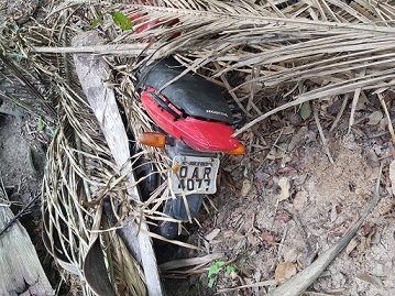 Motocicleta da vtima foi encontrada em buscas no dia 15 de outubro