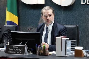 Ministro Dias Toffoli durante a 51 Sesso Extraordinria. FOTO: Luiz Silveira/Agncia CNJ