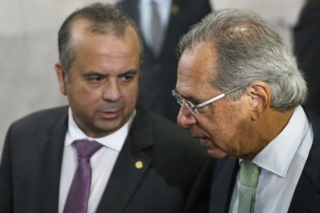 Marinho e o ministro da Economia, Paulo Guedes. - Marcelo Camargo/Agncia Brasil