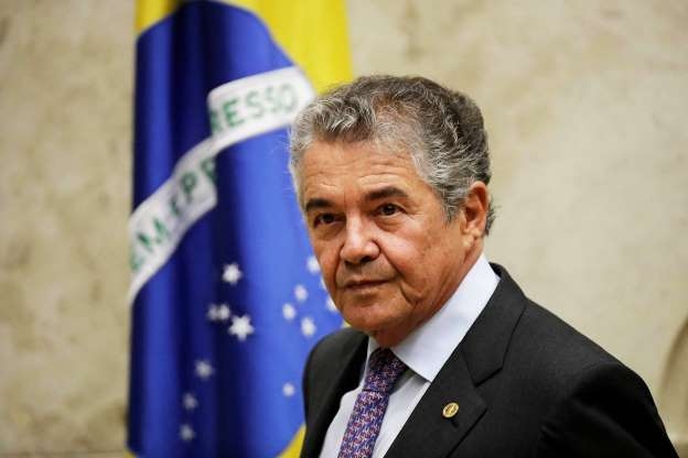  Ueslei Marcelino O ministro do STF, Marco Aurlio Mello, durante sesso que julga o habeas corpus preventivo do ex-presidente Lula  22/03/2018