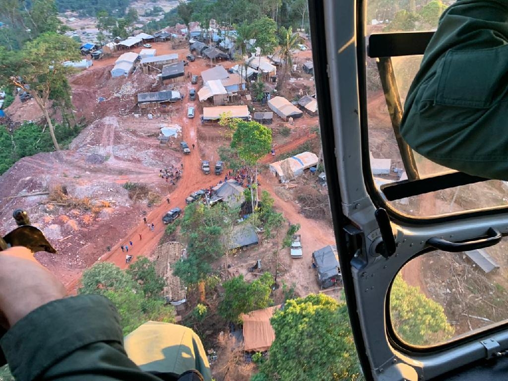 Operao Trype  realizada em garimpo ilegal em Aripuan - Foto por: Cioaper