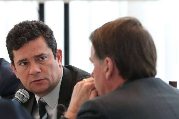  Marcos Corra/PR, Sergio Moro e o presidente Jair Bolsonaro