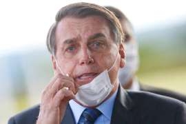  Adriano Machado/Reuters Jair Bolsonaro durante fala com jornalistas na manh desta quarta-feira, no Palcio do Planalto