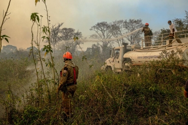 Lanamento da Operao Pantanal 2 para combate ao incndio na regio - Foto: Mayke Toscano/Secom-MT
