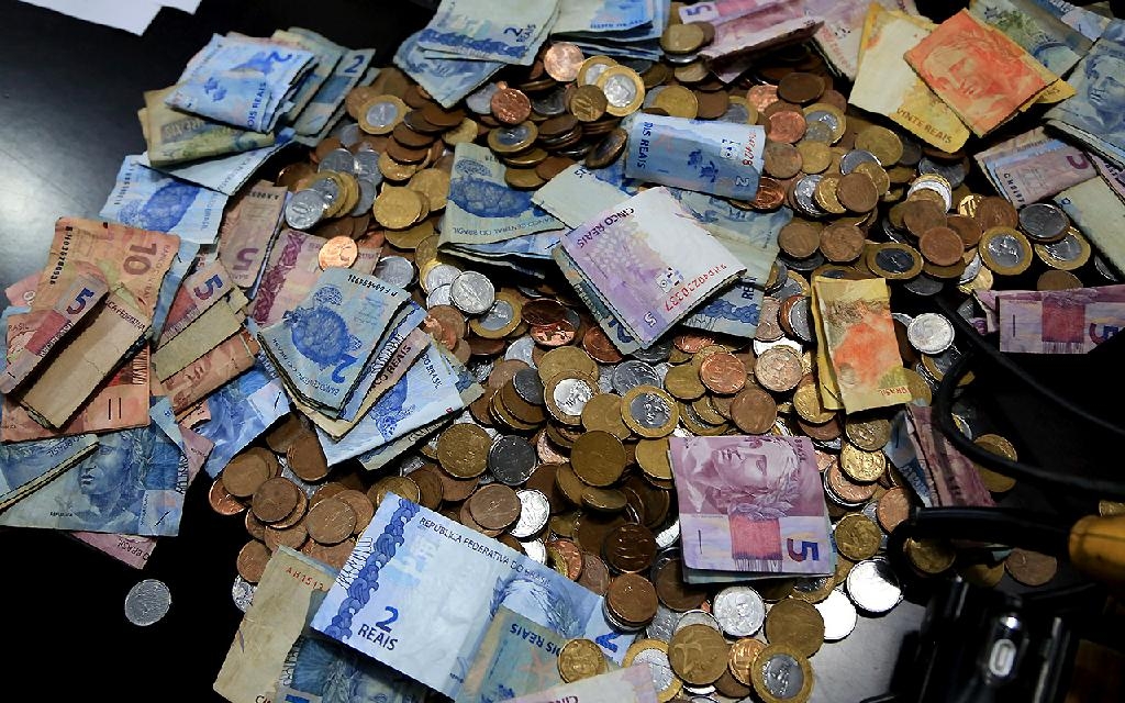 Dinheiro apreendido em operao - Foto: Lenine Martins / Sesp-MT
