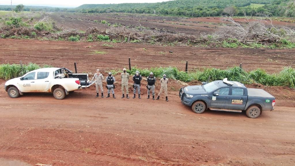 Equipes de militares identificaram, por meio de imagens via satlite, na Regio Oeste e Araguaia uma devastao de aproximadamente 9 mil hectares. - Foto: CBM-MT