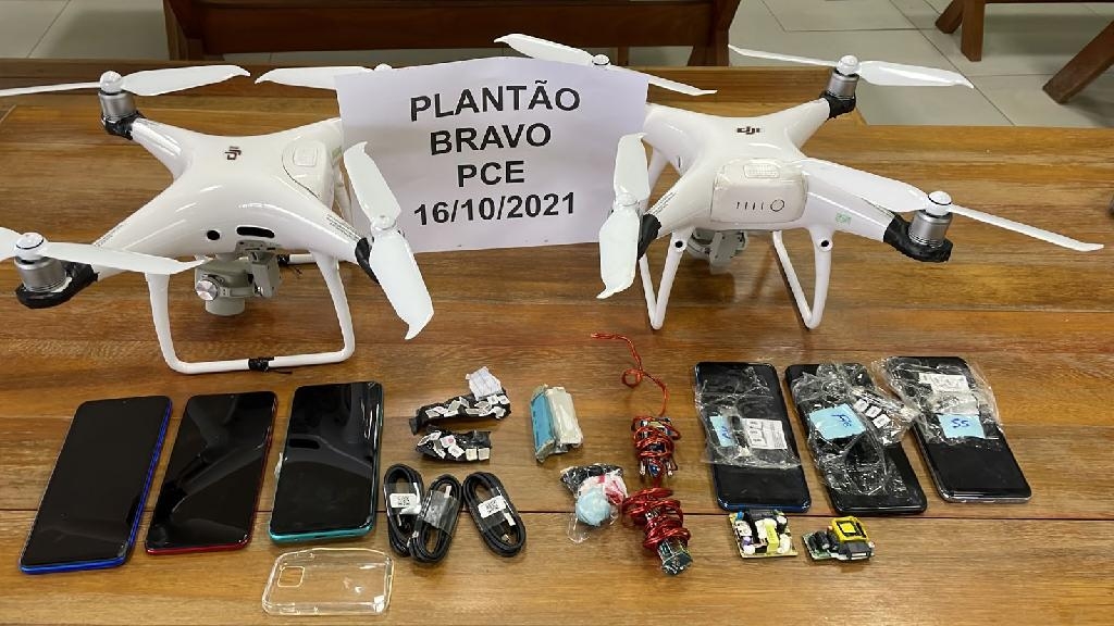 Drone apreendido pela Polcia Penal - Foto: Polcia Penal