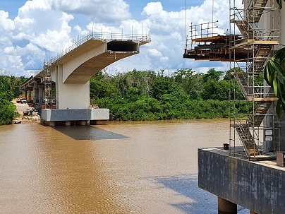 Construo de ponte sobre o Rio Cuiab Foto: Toque de Alerta com Davi de Paula - Youtube