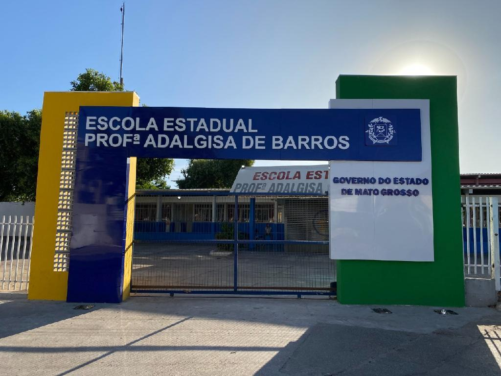 Escola Estadual Adalgisa de Barros, em Vrzea Grande - Foto: Harleid Claiton